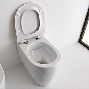 Scarabeo Moon celed Tank wc a doppio sciacquone allungato monoblocco montante montate sul pavimento - Product Image 2