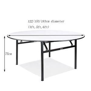 طاولات مأدبة مستديرة بالجملة، طاولة وكرسي قابلان للطي من الألومنيوم - Product Image 6