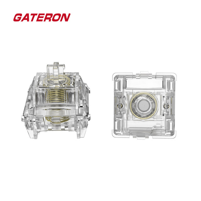 Gateron Magnetic Jade MAX Fully Transparent Switch Gold-Plated Spring Adjustable Travel Hi-Fi Sound Keyboard Switch