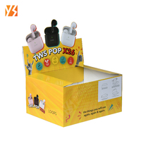 Support d'affichage en carton double face lumineux avec logo personnalisé imprimé pour l'emballage de produits électroniques en magasin de détail OEM/ODM