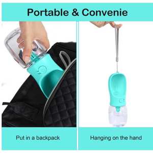 Bouteille d'eau portable pour chien pour la promenade Distributeur d'eau pour animaux de compagnie Tasse à boire de voyage pour chien - Product Image 5