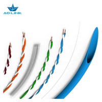 Kabel Ethernet Indoor UTP Cat6 Bersertifikasi CE/FCC dengan Selubung PVC, Harga Pabrik Guangzhou