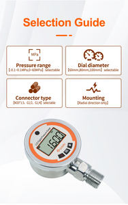 -0.1 ~ 60 Mpa 60mm 80mm 100mm Mini manometro/interruttore digitale ad alta precisione per acqua di olio ad aria di Gas - Product Image 3