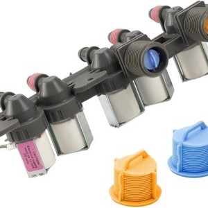 Valve d'entrée d'eau Lg AjU73213301 12V électrique en plastique durable pour pièces de machine à laver - Product Image 1