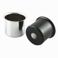 Couvercle de lampe E27 en métal doré, accessoire en noir, blanc, chromé et doré, support avec tasse de base