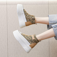 Baskets montantes à plateforme pour femme, style décontracté, collection automne, vente en gros directe usine