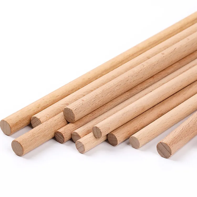 Good Supplier Factory Wholesale Low MOQ Home Decoration Accessories Custom Natural Round Wooden Sticks