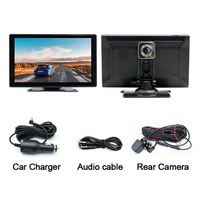 OEM ODM fábrica 9 pulgadas CarPlay portátil Android Auto pantalla táctil inteligente 5,8G WIFI con grabación de marcha atrás 4K + AHD 1080P