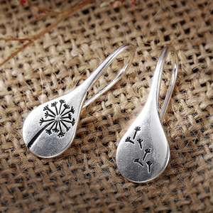 Orecchini Pendenti Vintage a Forma di Soffione per Donne, Gioielli Minimalisti Unici per Uso Quotidiano - Product Image 2