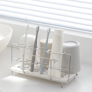 304 Stainless Steel Double Tier Modern Towel Drain Rack <b>Set</b> for Kitchen Use - Product Image 2