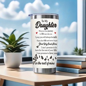 Botella de <span class=keywords><strong>Agua</strong></span> Aislada de Acero Inoxidable para Mi Hija, con Diseño a Prueba de Fugas y Materiales Libres de BPA, Perfecta como Regalo de Cumpleaños - Product Image 4