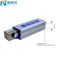 Machine de marquage de codes de date Nictec pour emballages alimentaires, machine de marquage à haute continuité, machine de marquage laser à fibre intégrée A8