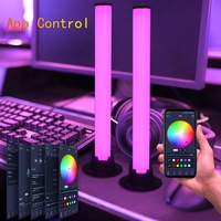Barre lumineuse intelligente RGB à commande par application, 2 pièces, avec reconnaissance de rythme musical, lumière d'ambiance pour TV, vente chaude