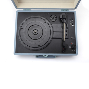 Tourne-disque portable pour vinyle avec Bluetooth et enregistrement LP vers PC au format MP3, lecteur de disques vinyles avec poignée de transport - Product Image 2