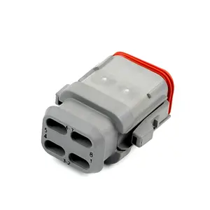 Electronic component waterproof plug with high rear cover auto connector DT06-08SA-E008 wiring harness factory