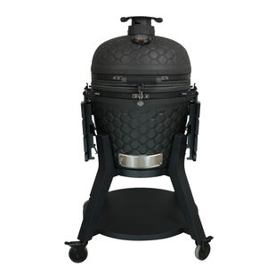 <span class=keywords><strong>Barbecue</strong></span> au <span class=keywords><strong>charbon</strong></span> de bois portable en céramique Auplex Kamodo XXL 22 pouces, moderne, haut de gamme, avec chariot et hauteur réglable pour l'extérieur - Product Image 3