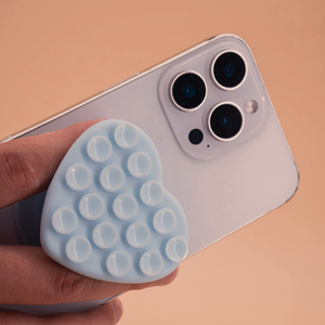 ที่ยึดโทรศัพท์แบบสุญญากาศ รูปทรงหัวใจ  ติดแน่น ไม่ลื่น ใช้งานแบบแฮนด์ฟรี  วัสดุซิลิโคน - Product Image 3