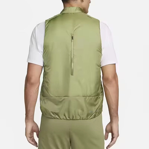 Nouveau gilet matelassé vert pour homme, léger, chaud, <span class=keywords><strong>sans</strong></span> manches, avec poches zippées, entraînement en plein air, vente en gros - Product Image 2
