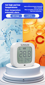 SUNSUN-Termómetro ecológico para plantas acuáticas, medidor inteligente de temperatura y diseño a prueba de agua - Product Image 4