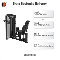 Machine à cuisses intérieures et extérieures avec dossier réglable, double repose-jambes et tour de poids pour équipement de salle de sport commercial