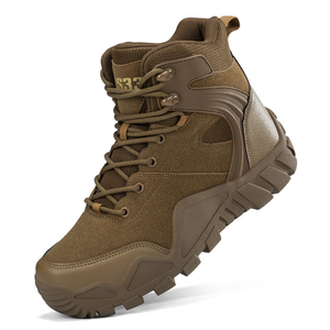 Botas Tácticas Deportivas para Exteriores HPB01, Promoción de Stock, Color Marrón Desierto, Gamuza Negra, AS33, Botas de Entrenamiento hasta el Tobillo, CN GUA - Product Image 6