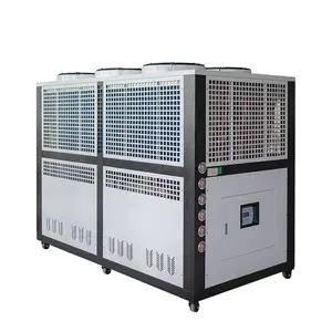 Harga pendingin air industri 60L R220 R404A 50kw 30 hp untuk garis anodisasi aluminium