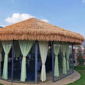 Yapay Bali yangın yalıtımlı çatı Thatch yapay sentetik çatı palmiye yaprağı çatı