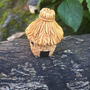 <b>Miniature</b> Thatched Cottage Resin Ornaments For Garden Decor Plant Model WX-110 - Product Image 2