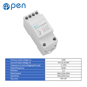 <span class=keywords><strong>Transformateur</strong></span> de BT12-8 OUVERT sortie 4V 8V <span class=keywords><strong>12V</strong></span> 24V CLOCHE DE PORTE RAIL DIN <span class=keywords><strong>TRANSFORMATEUR</strong></span> MODULAIRE <span class=keywords><strong>Transformateur</strong></span> de <span class=keywords><strong>sonnette</strong></span> 230V 50/60HZ 15VA - Product Image 6