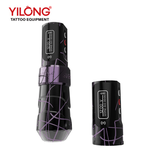 เครื่องสักลายไฟฟ้าไร้สายยี่ห้อ Yilong รุ่นอลูมิเนียม แบตเตอรี่ขนาดใหญ่ 2000mAh พร้อมหัวต่อ RCA แบบโรตารี่ - Product Image 4