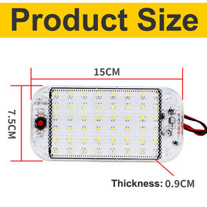 <span class=keywords><strong>2023</strong></span> tendance meilleur vendeur 12V 24V 12-80V 48SMD RV intérieur LED dôme plafonnier lampe de lecture pour camping-car Van Minibus - Product Image 6