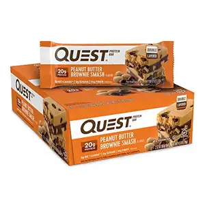 Quest Nutrition Peanut Butter Brownie Smash Protein Bar (Contagem 12)