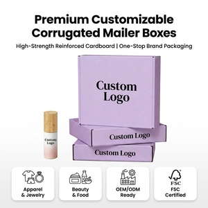 Boîte d'expédition pliable en carton ondulé, écologique, colorée, pour cosmétiques et vêtements, avec logo personnalisé, meilleur prix, <span class=keywords><strong>bonne</strong></span> <span class=keywords><strong>qualité</strong></span>. - Product Image 2