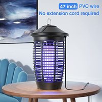 Luz LED eléctrica Mosquito Fly Zapper impermeable interior/exterior asesino de insectos trampa fluorescente jardín patio hogar enchufe