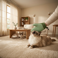 Gant de toilettage moderne pour animaux de compagnie, brosse anti-poils pour chats et chiens, outil de bain pour animaux, grattoir à poils et à peluches pour tapis