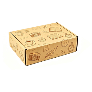 OEM Custom Logo Recyclable Corrugated Mailing Box with <b>Double</b> Sides Printed & Flat Pack Design - Shipping Packaging Wholesale - Product Image 2