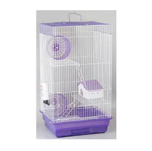 Harga grosir 2 lantai kandang Hamster penjualan langsung sesuai pesanan 60Cm rumah kandang hewan peliharaan plastik besar kandang Hamster