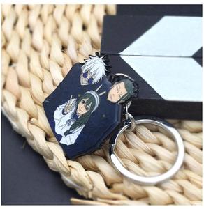 Llavero Metálico de Anime con Diseño de <span class=keywords><strong>Akashi</strong></span> y Satoru Gojo, Collar de Moda, Accesorios, Llavero para Coche con Embalaje de Tarjeta - Product Image 3
