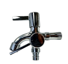 Robinet mural léger en acier inoxydable au design traditionnel pour machine à laver et lavabo