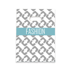 Sacs de marchandises <span class=keywords><strong>en</strong></span> plastique HOYO à rayures bleues et imprimé <span class=keywords><strong>fleurs</strong></span> roses, sacs réutilisables à poignée découpée pour les magasins de détail et les boutiques - Product Image 5