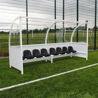 Sièges de banc VIP Skyjade pour stades de football - HDPE durable, résistant aux UV et ignifuge pour les joueurs de football et les entraîneurs