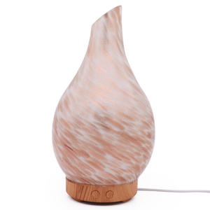 Yxbl Aroma Diffuser Leopard Print 3D Glass Ultrasonic Humidifier Led <b>Light</b> Home Use Less Than 0.5L - Product Image 1