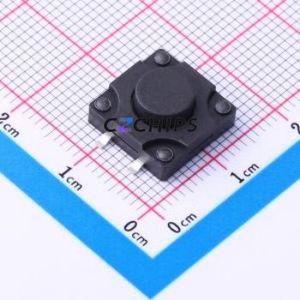 K2-1841SP-D4SW-02 Tactile Switch SMD-4P,12x12mm Switch 2.5N Vertical Mount 12mm 12mm - Product Image 1