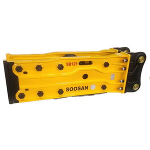 Martillo hidráulico SOOSAN SB 121 Martillo de hormigón de tipo superior para excavadoras pesadas con 28-35 toneladas para construcción y demolición - Product Image 1
