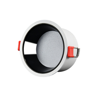 Spot LED encastré au plafond SMD 3000K 4000K 6000K, à coupelle profonde, anti-éblouissement, en aluminium, rond
