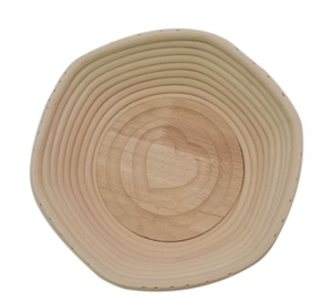 Ensemble de paniers de levage <span class=keywords><strong>en</strong></span> rotin indonésien naturel et fait main pour la fermentation et la levée de la pâte à pain et à beignets - Product Image 4