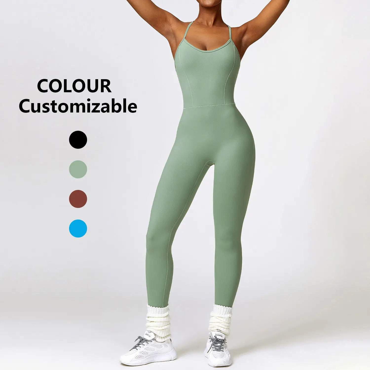 Oemsportswears Combinaison de fitness à impression extensible très vendue Vêtements de sport pour femmes Combinaison pour femme respirante à taille haute