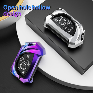 6 7 nút xe Fob chính Bìa trường hợp Keychain Phụ kiện cho Chevrolet <span class=keywords><strong>Corvette</strong></span> C8 2021 Coupe Cadillac - Product Image 4