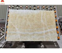 Livre Match rétro-éclairé miel blanc Onyx marbre translucide jaune cristallisé Onyx marbre pour SPA et salon fond