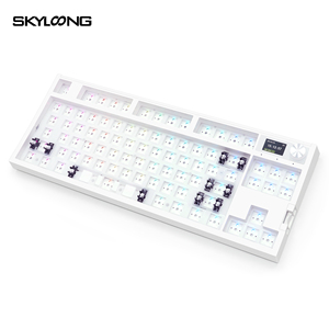 Skyloong Gk87 Pro Diy Gaming Kit Hot Swappable Draadloze Mechanische Toetsenbord Rgb Led 3600Mah Siliconen Pad Voor Win/Mac Nieuw Product - Product Image 2